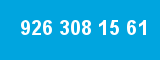 926 308 15 61 926 308 15 61